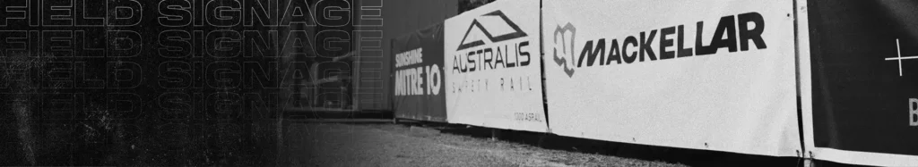 Field signage banner
